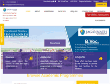 Tablet Screenshot of jagannathuniversity.org
